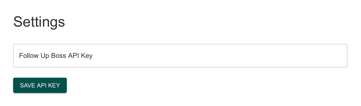 Smart List Zero API setup prompt